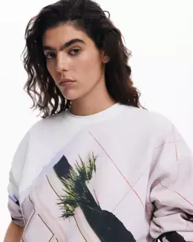 Женский свитшот с принтом Desigual, многоцветный