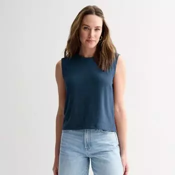Женский свободный топ Sonoma Goods For Life, цвет submarine navy