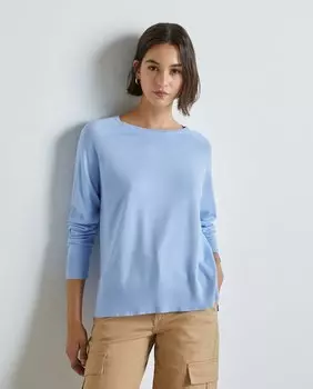 Женский свободный вязаный свитер с круглым вырезом Easy Wear