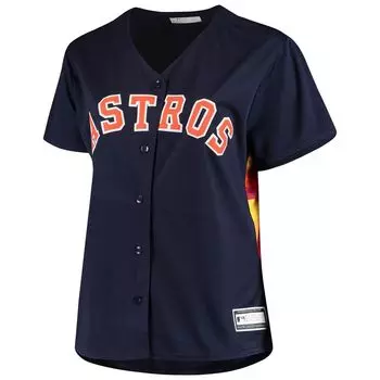 Женский темно-синий джерси большого размера Houston Astros, продезинфицированная реплика команды