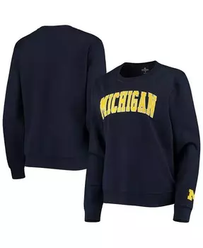 Женский темно-синий пуловер-свитшот Michigan Wolverines Campanile Colosseum, синий