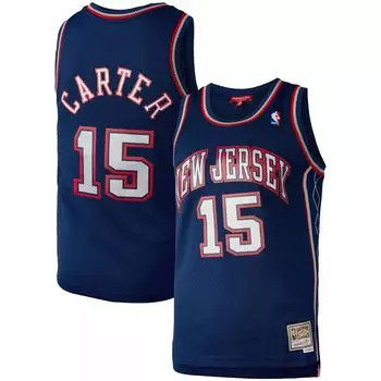 Женский темно-синий трикотаж Mitchell & Ness Vince Carter New Jersey Nets Hardwood Classics 2006 Swingman