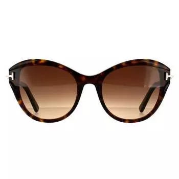 Женский темный градиент «Кошачий глаз» Гавана Tom Ford, коричневый