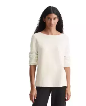 Женский тонкий свитер из органического хлопка MARC O'POLO, белый