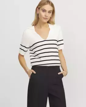 Женский тонкий свитер с V-образным вырезом Jack & Jones, бежевый