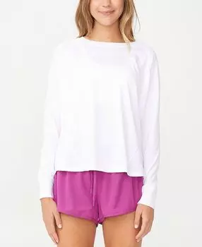 Женский топ active в рубчик с длинным рукавом COTTON ON, белый