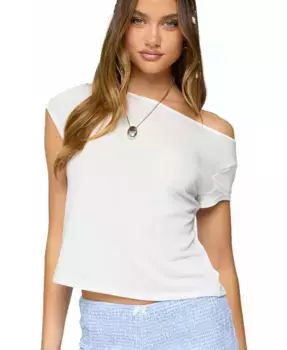 Женский топ Anabella с открытыми плечами Edikted, белый