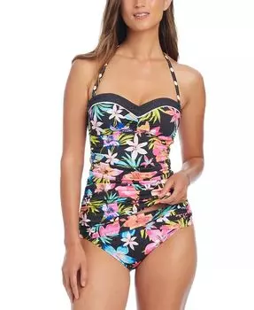 Женский топ-бандини Sweet Escape и плавки-бикини-хипстеры Sarong Bleu by Rod Beattie, мультиколор