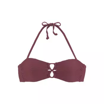 Женский топ-бандо sunseeker «Fancy» с модной декоративной шнуровкой, цвет rot