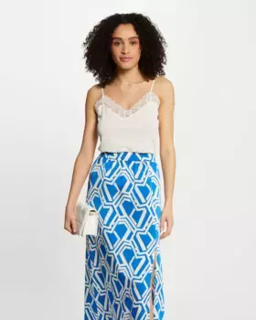 Женский топ без бретелек с кружевом Morgan, цвет Crudo