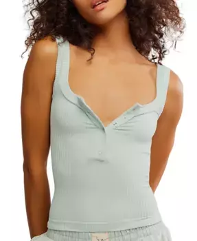 Женский топ без рукавов «Чистый лист» Free People, синий