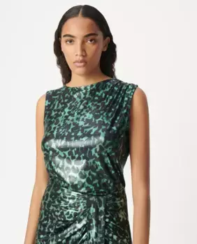 Женский топ без рукавов IKKS, зеленый