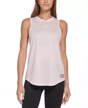 Женский топ без рукавов из сотовой сетки DKNY, мульти