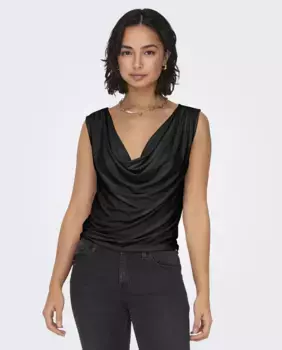 Женский топ без рукавов jdy, черный