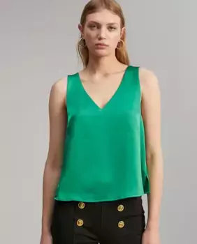 Женский топ без рукавов Lola Casademunt, зеленый