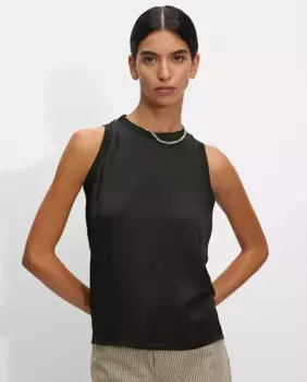 Женский топ без рукавов с круглым вырезом Parfois, черный