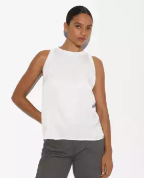 Женский топ без рукавов с круглым вырезом Parfois, белый