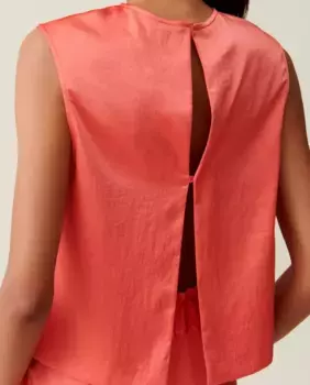 Женский топ без рукавов с открытой спиной Claudie Pierlot, оранжевый