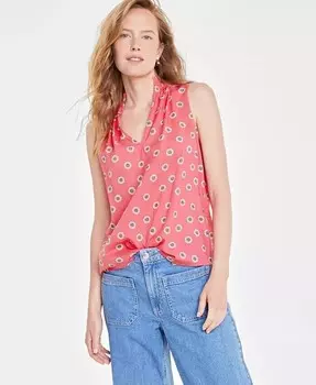 Женский топ без рукавов с рюшами On 34th, оранжевый