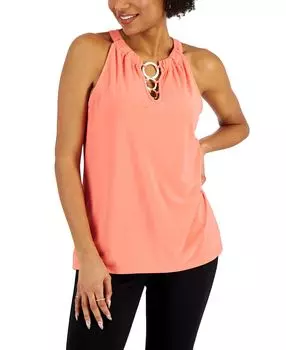 Женский топ без рукавов с тремя кольцами на бретельках Nine West, мульти