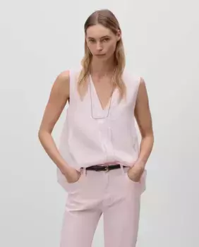 Женский топ без рукавов с V-образным вырезом Simorra, цвет Rosa