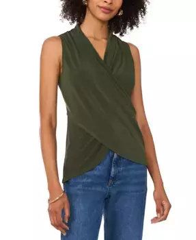 Женский топ без рукавов с запахом Crossover Vince Camuto, синий