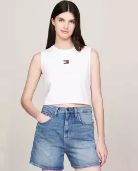 Женский топ без рукавов свободного кроя Tommy Jeans, белый