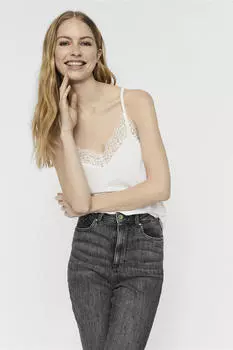 Женский топ без рукавов в нижнем белье Vero Moda, белый