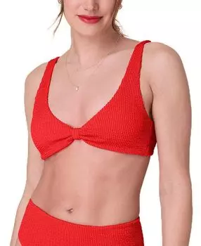 Женский топ бикини Amor с треугольными чашками и сборкой Andie, красный