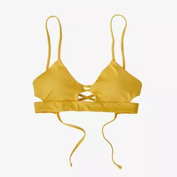 Женский топ бикини Focal Point Patagonia, цвет Shine Yellow