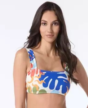 Женский топ бикини с квадратным вырезом и принтом Vince Camuto, мультиколор