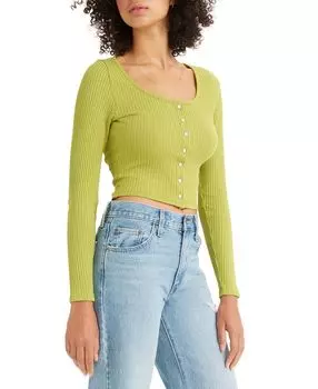 Женский топ britt с длинными рукавами и застежкой спереди Levi's