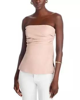 Женский топ-бюстье без бретелек из искусственной кожи Juni LAMARQUE, розовый