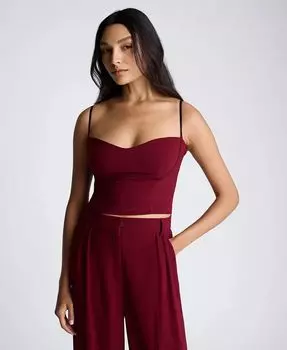 Женский топ-бюстье с вырезом в форме сердца Kenneth Cole, красный