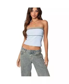 Женский топ Ciara в рубчик без рукавов Edikted, синий