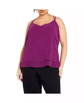 Женский топ CITY CHIC, фиолетовый