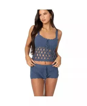 Женский топ Danika крючком Edikted, синий