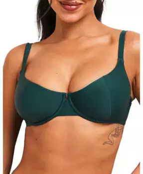 Женский топ для бикини Tricia Swimwear Adore Me, зеленый