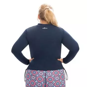 Женский топ для плавания с молнией до половины Dolfin Aquashape Dolfin, черный