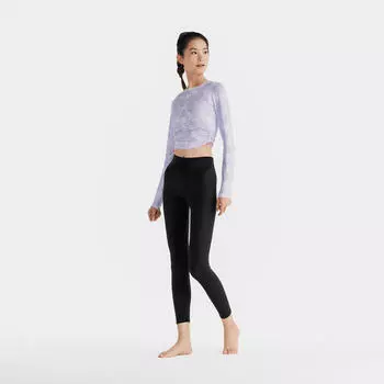 Женский топ для серфинга с длинными рукавами и защитой от ультрафиолета 100 Sunny Purple Palm Olaian