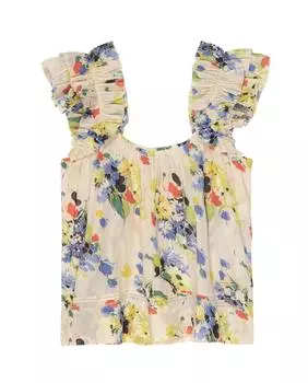 Женский топ Dove с ярким цветочным принтом Grove THE GREAT, цвет bright grove floral