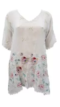 Женский топ Emma белого цвета Johnny Was