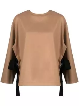 Женский топ Erika Cavallini Semi-Couture светло-коричневого цвета