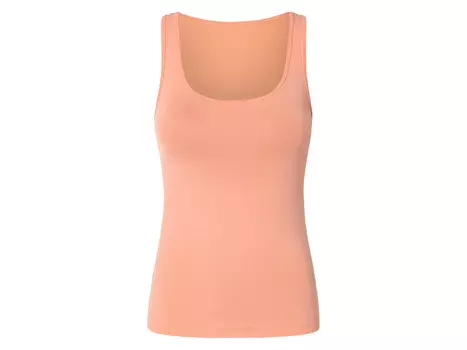 Женский топ esmara, облегающий фигуру, абрикос