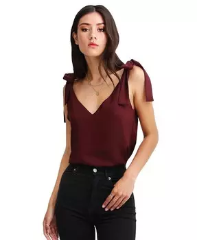Женский топ Feel For You с V-образным вырезом Belle & Bloom, красный