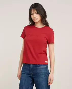 Женский топ G-Script Shiny Top G-Star, красный