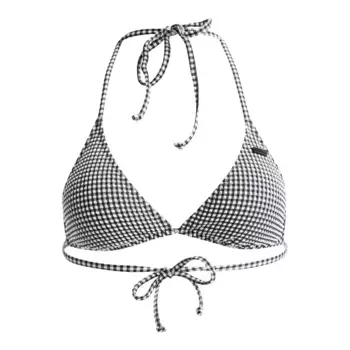 Женский топ Gingham Roxy, чёрный