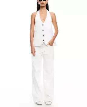 Женский топ Hills с открытой спиной на запах Lioness, белый