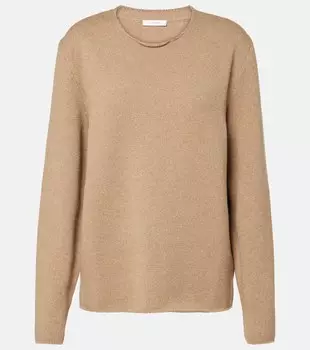 Женский топ из хлопка и кашемира Jhaio The Row, Beige Melange