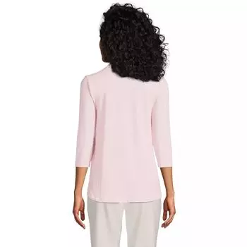 Женский топ из легкого трикотажа Lands End с воротником-хомутом Lands' End